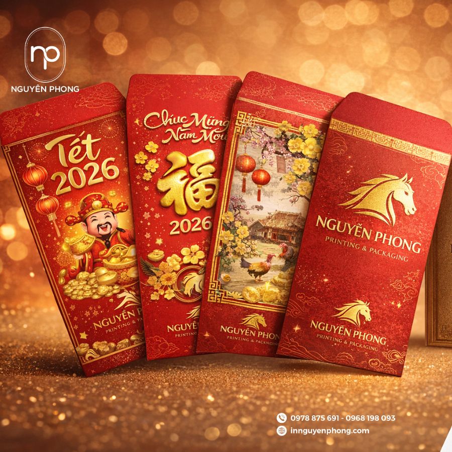 Công nghệ in bao lì xì theo yêu cầu